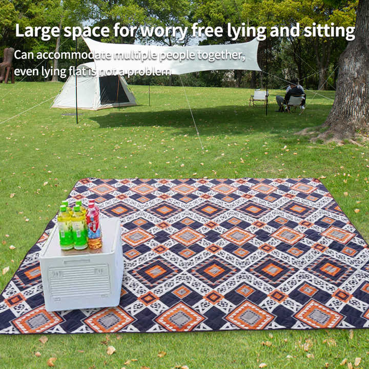 Hoodtown Ethnic Style Waterproof Rug.