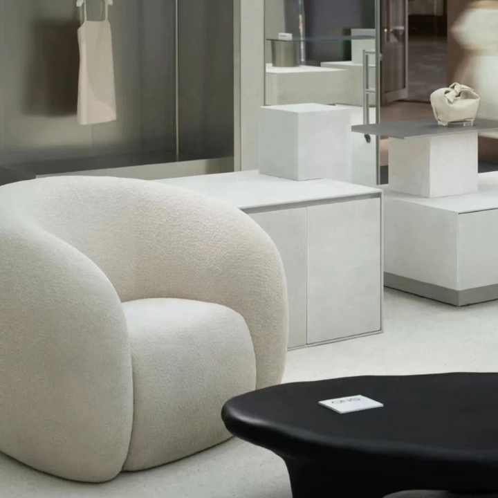Single lambskin sofa
