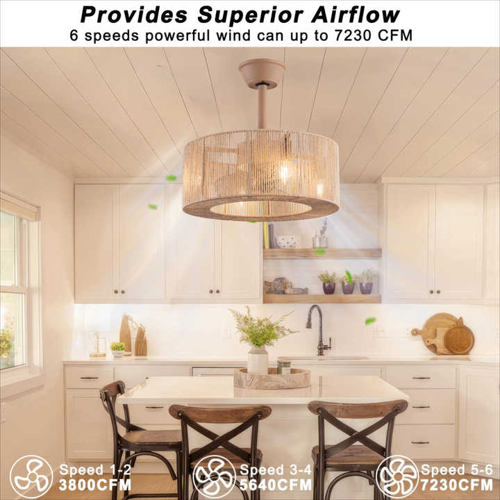 Interior lighting and ceiling fan
