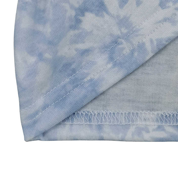 Custom Summer Toddler Soft Homewear Set with Faux Tie Dye Print for Girls