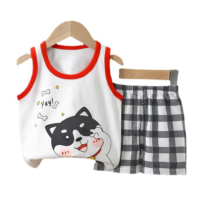 الأطفال الصيف القطن الخالص جديد أكمام الفتيان . Children's summer pure cotton new sleeve boys' summer
