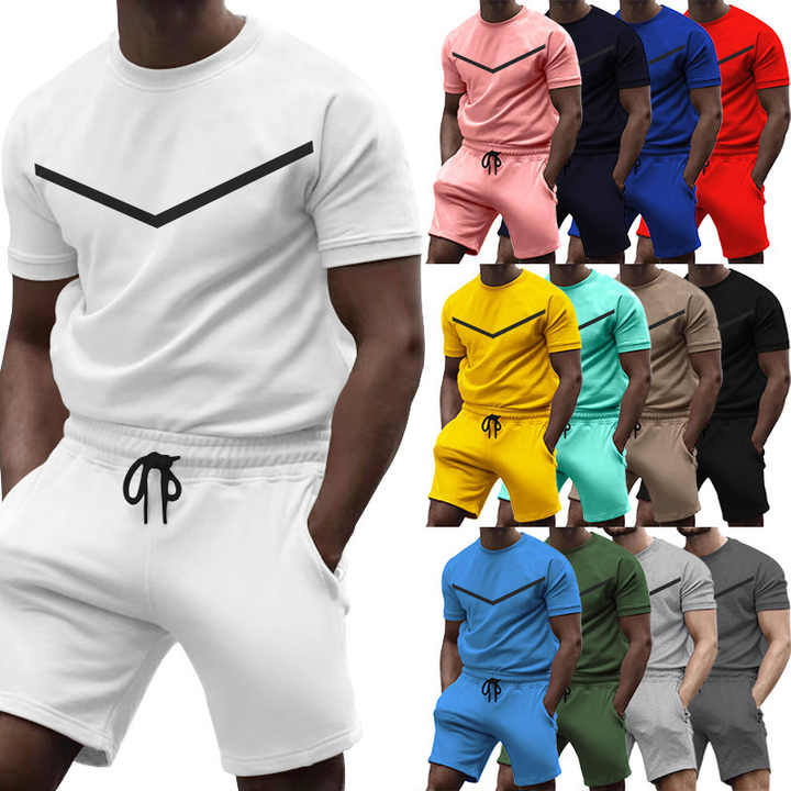 Stylish men's summer sportswear set