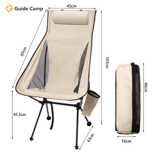كرسي خارجي قابل للطي، كرسي محمول على شكل . Outdoor Folding Chair, Portable Moon Chair for Beach,