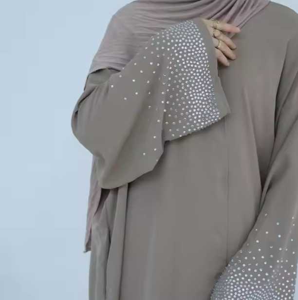 Luxurious colorful abaya