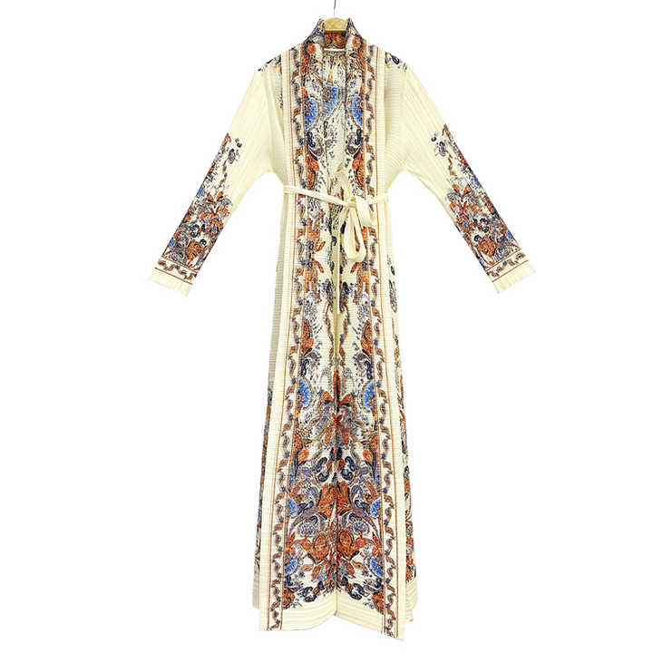 Miyake colorful abaya