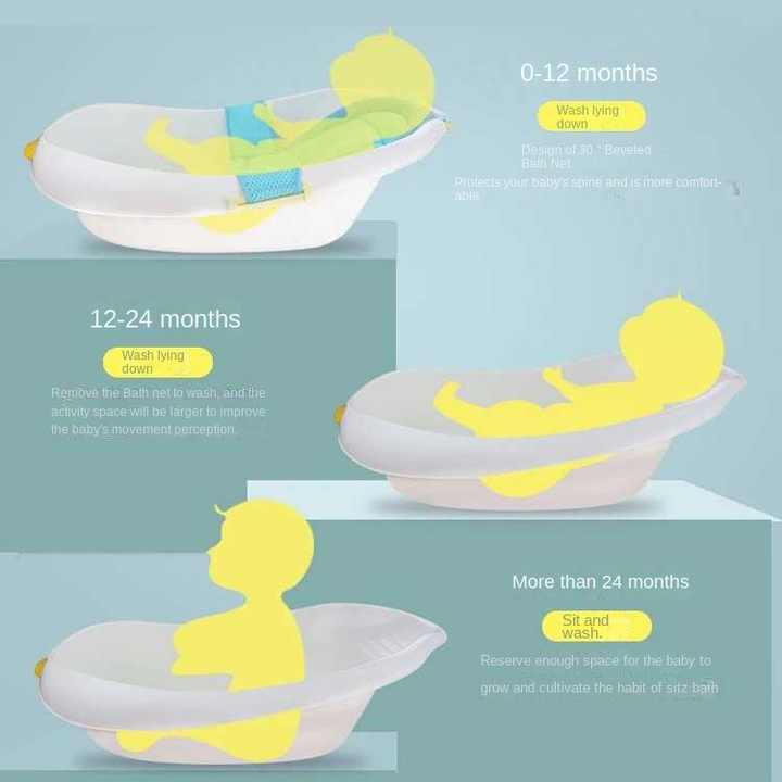 Large and thick universal baby bathtub to meet the