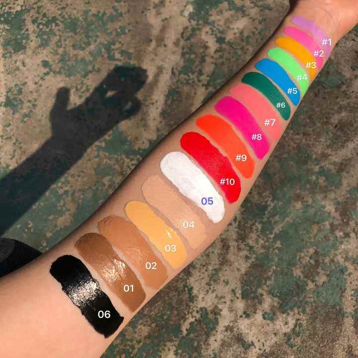 Long-lasting eyeshadow base, thick base with special sticker قاعدة ظل جفون تدوم طويلاً قاعدة سميكة مع ملصق خاص