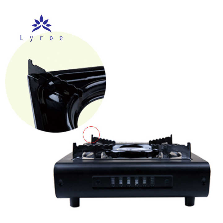 Portable gas stove for outdoor use.