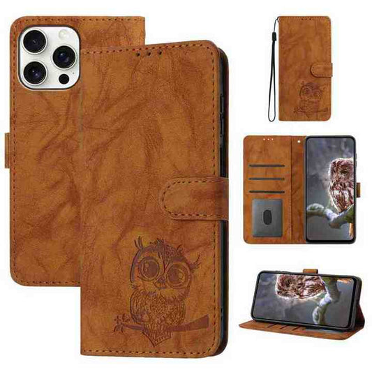 محفظة أعمال PU لهاتف iphone 13 14 15 16 Owl ملحقات الهاتف المحمول الجلدية لـ كفرات