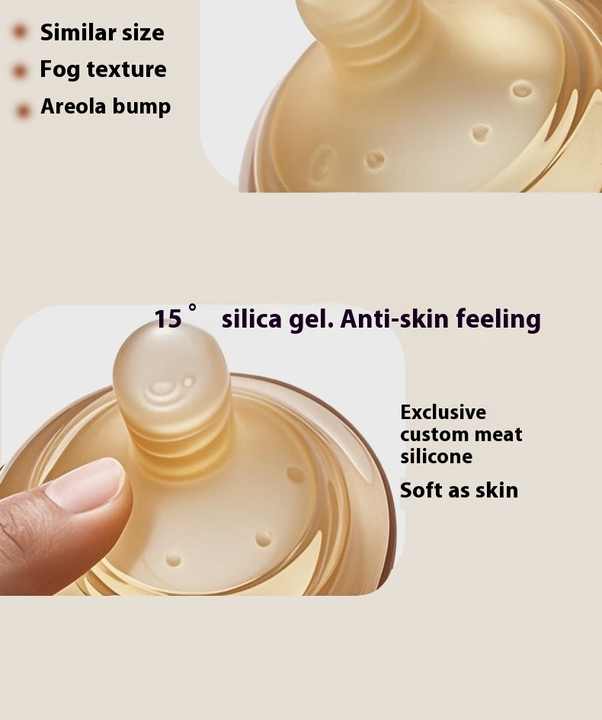 Anti-flatulence baby glass bottle nursing