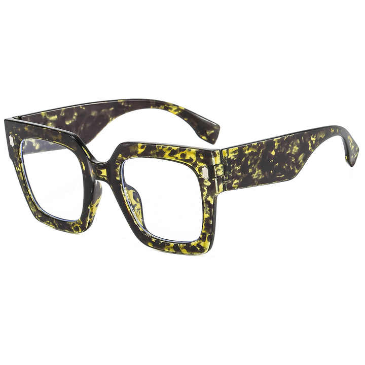 Oversized Square Glasses Frame for Women Fashion Thick Square Optical Frame Anti-Radiation Oversized Square Glasses Frame for Women