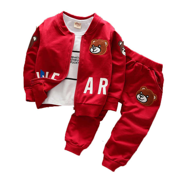 Top Selling Kids Brand Name Clothing Set Zip Up Sports