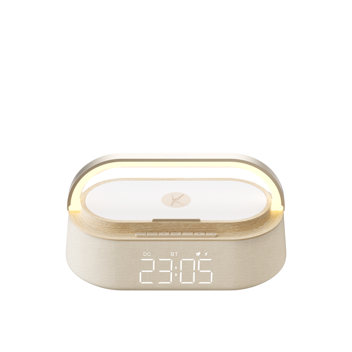 KUANGXIANG 6 in 1 15W Magnetic Wireless Charger, Blue Tooth Alarm Clock, Popular Beauty Toolsشاحن لاسلكي مغناطيسي من KUANGXIANG 6 في 1 بقدرة 15 وات ، ساعة إنذار بالأسنان الزرقاء ، أدوات جمالية رائجة