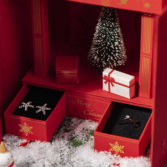 صندوق مجوهرات عيد الميلاد صندوق هدايا . Christmas Jewelry Box Christmas Music