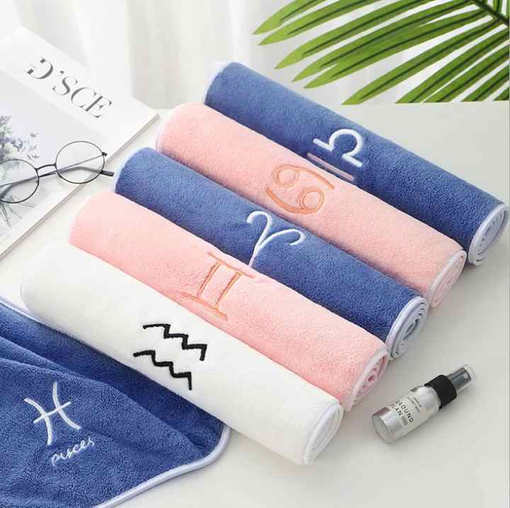 White face towel, towels and cleansers