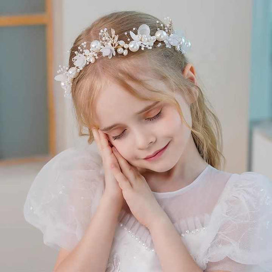 Children's Accessories Fairy Baby Princess Flower Girl Kids Headband Crown