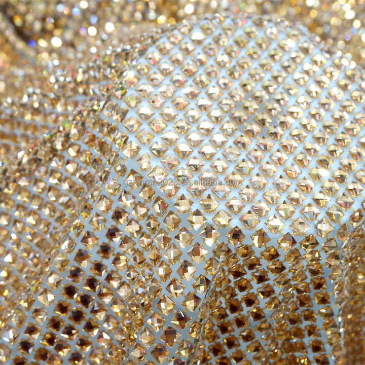 Selling Heavy Square Crystal-Mesh Fabric