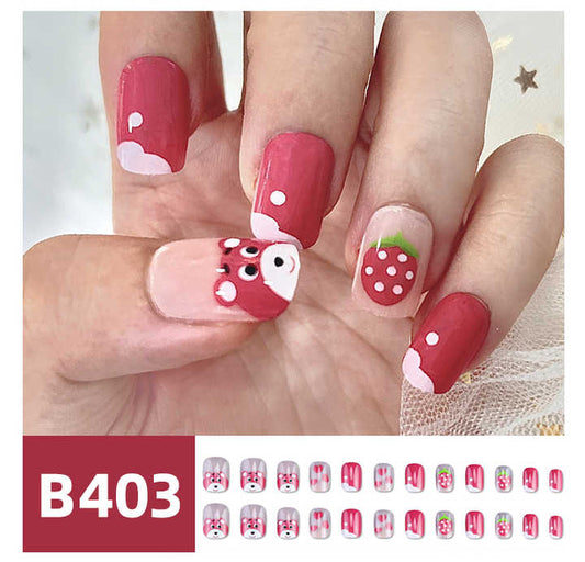 Cute Short Square-Fake Nails