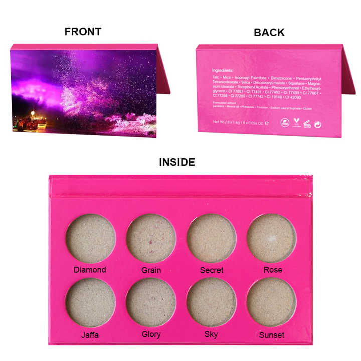DIY Custom Your Own Brand Eyeshadow Pan Pigmented Vegan Eyeshadow Pallet Private Label Eyeshadow Palette