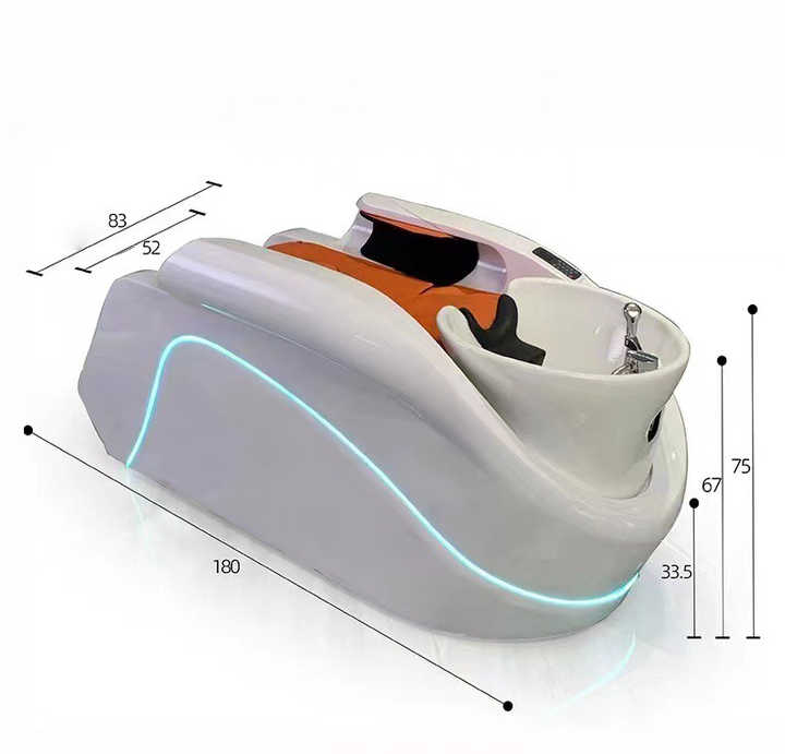 Hair Washing Massage Chair Pedicure Shampoo Bed. كرسي غسيل الشعر والتدليك وسرير باديكير وشامبو وأثاث صالون