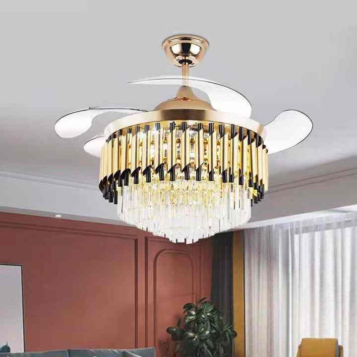 Crystal chandelier interior lighting