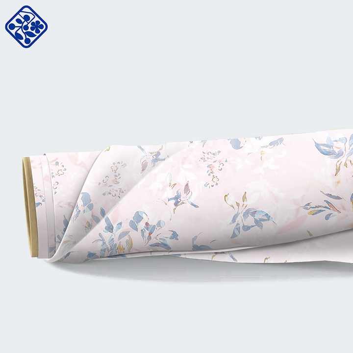 Print Dress Fabric قماش فستان مطبوع عليه زهور من القطن العضوي