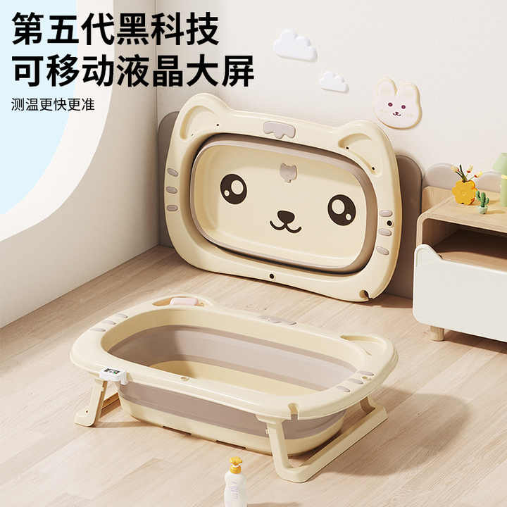New Foldable Standing Height! Kids Set with Temperature Indicator for Infants and Toddlers