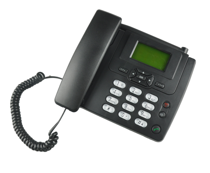 Landline Phone with هاتف أرضي مزود بفتحة بطاقة