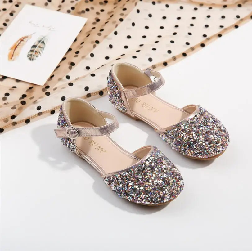 Girls' Sequin Sandals