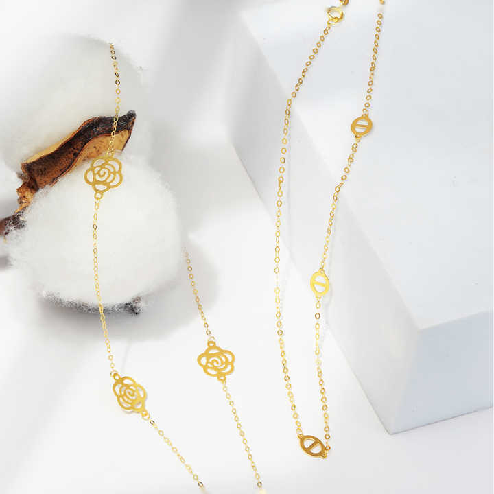 gold necklace