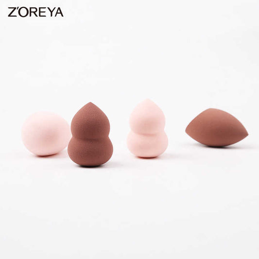Multi-shaped facial makeup sponge