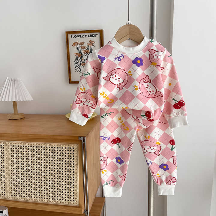 طقم بناتي وصبياني من القطن الخالص, Girls and boys pure cotton set