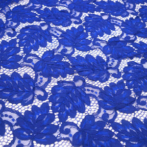 Lace Fabric for Garment قماش دانتيل قطني بنقشة أوراق الشجر