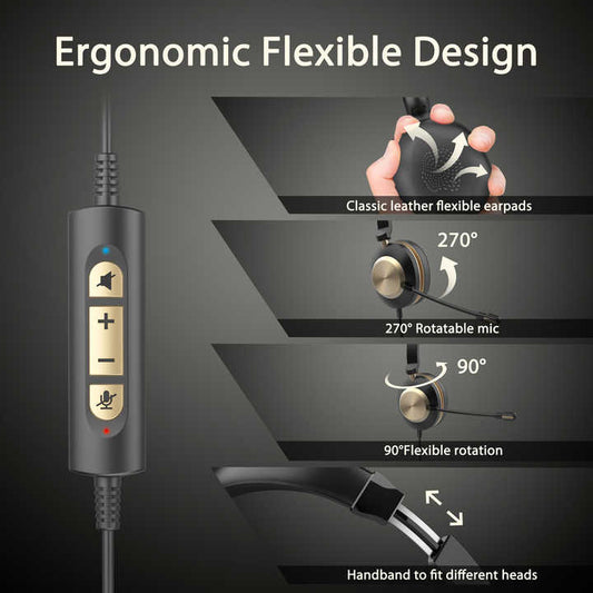 سماعه مع ميكروفون مزدوج