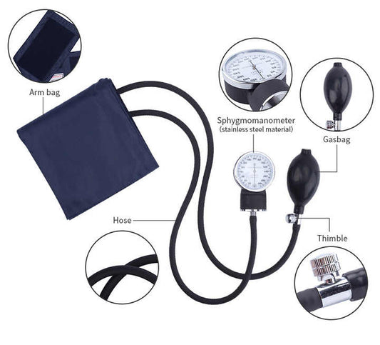 جهاز قياس ضغط الدم والفخذ والحنجرة اليدوي جهاز . Manual Blood Pressure Monitor for Femur and Throat