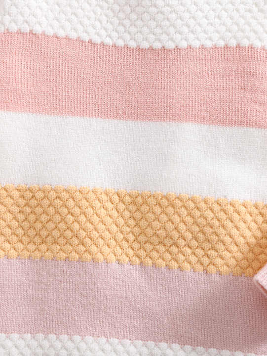 Casual Daily Outgoing in Spring ODM Supply for Children- فستان محبوك بأكمام طويلة ورقبة مرقعة