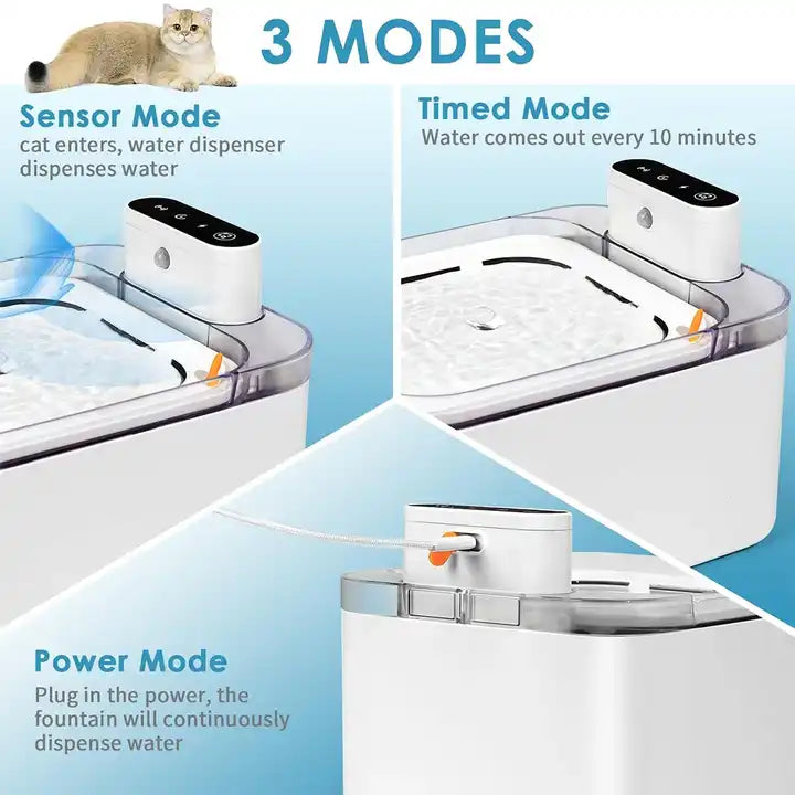 3L Cordless Pet Water Fountain. 3L - Bowls & Feeders