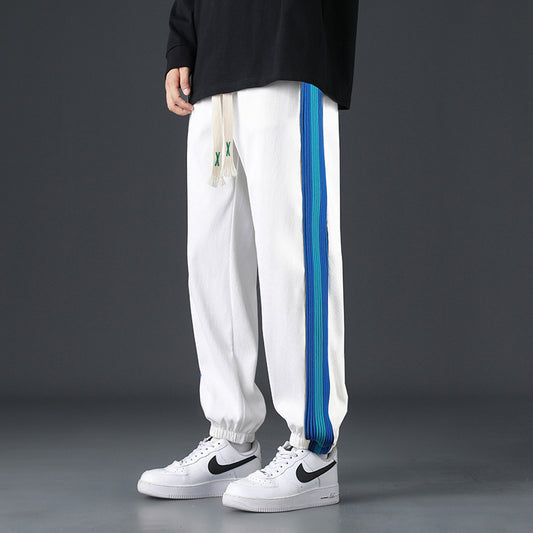 السراويل منتصف الخصر مستقيم