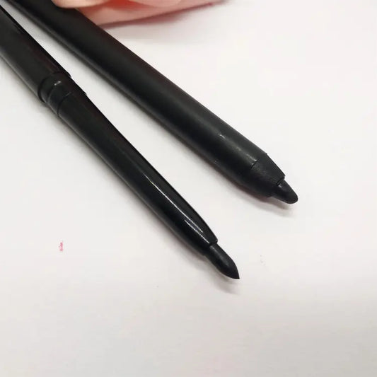Natural Black Waterproof Eyeliner Pen Metallic Twist Advertising Gel Eyeliner with Brush