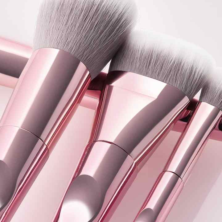 Pink Balloon Makeup Brush Set