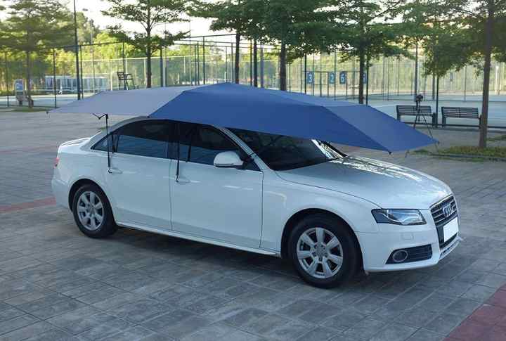 Semi-automatic portable exterior accessories, for car protection