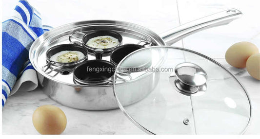 Stainless Steel Egg Poacher and Cooker