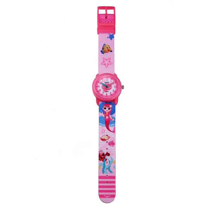 Waterproof 3D Cartoon Mermaid Quartz -ساعة كوارتز حورية البحر الكرتونية