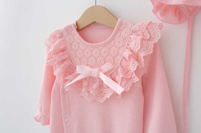 ملابس أطفال رومبير من الدانتيل للأميرة - Spring Autumn Bulk Infant Rompers