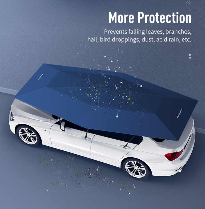 Semi-automatic portable exterior accessories, for car protection
