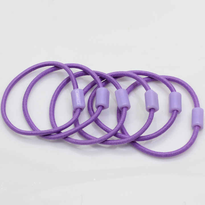 Elastic acrylic beaded hair rope