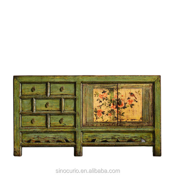 Vintage Antique Furniture Oriental Buffet