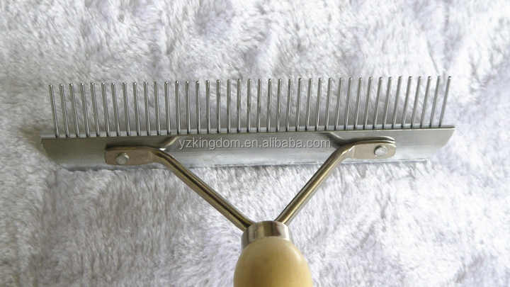 Pet Grooming Supply Strong Solid Wood-مشط تنظيف شعر الكلاب