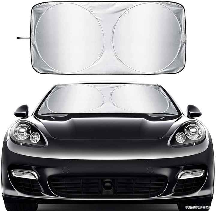 مخصص شعار المحمولة للطي سيارة نافذة أمامية . Custom Logo Portable Folding Car Front Window