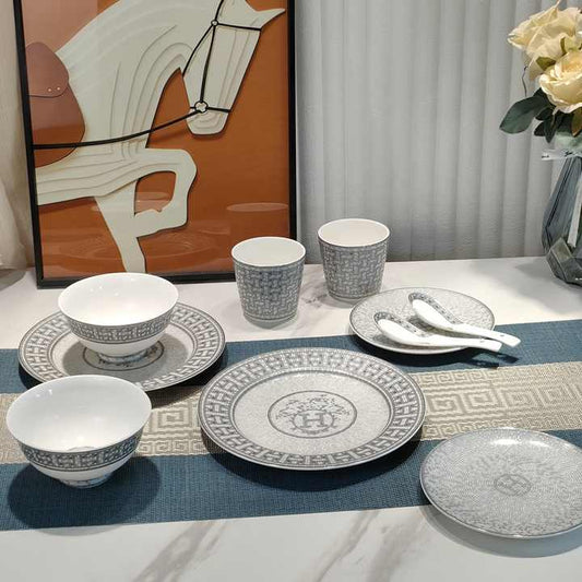 مجموعة الفاخرة أدوات مائدة سيراميك صحون